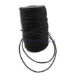 Round Leather Cord - Black 0.5mm