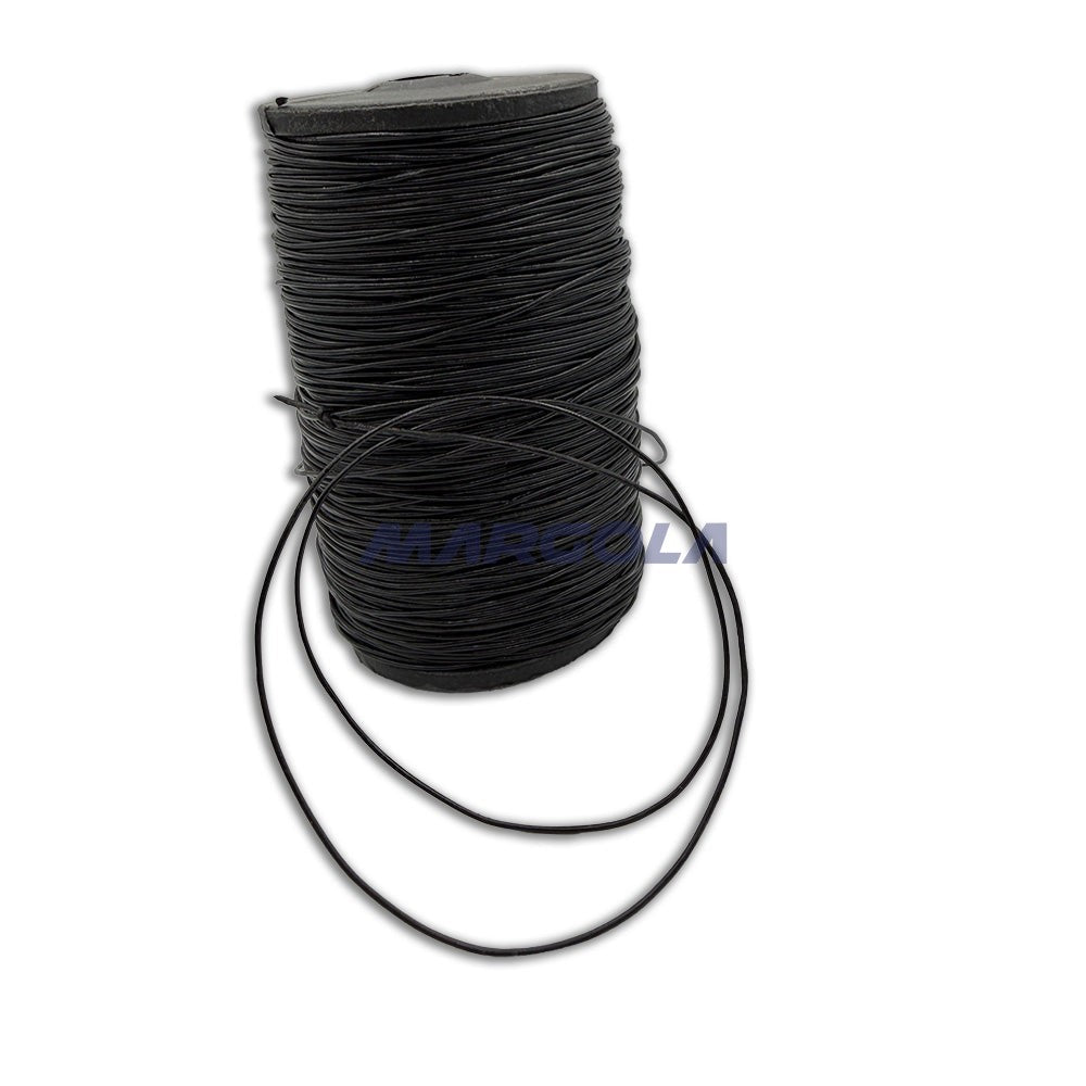 Round Leather Cord - Black 0.5mm