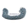 3 Cut 9/0 Cream Luster Blue Lined Preciosa Ornela Beads