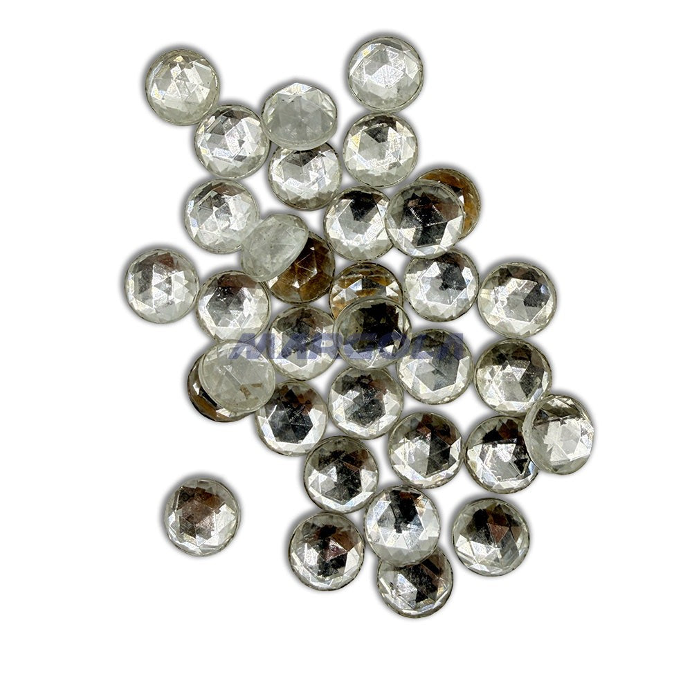 Glass Jewel Round 13mm Crystal