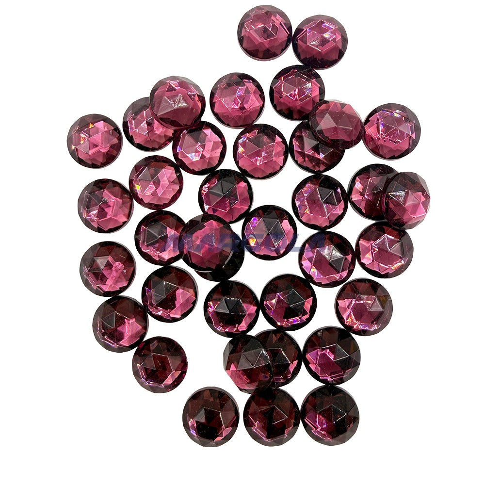 Glass Jewel Round 13mm Amethyst