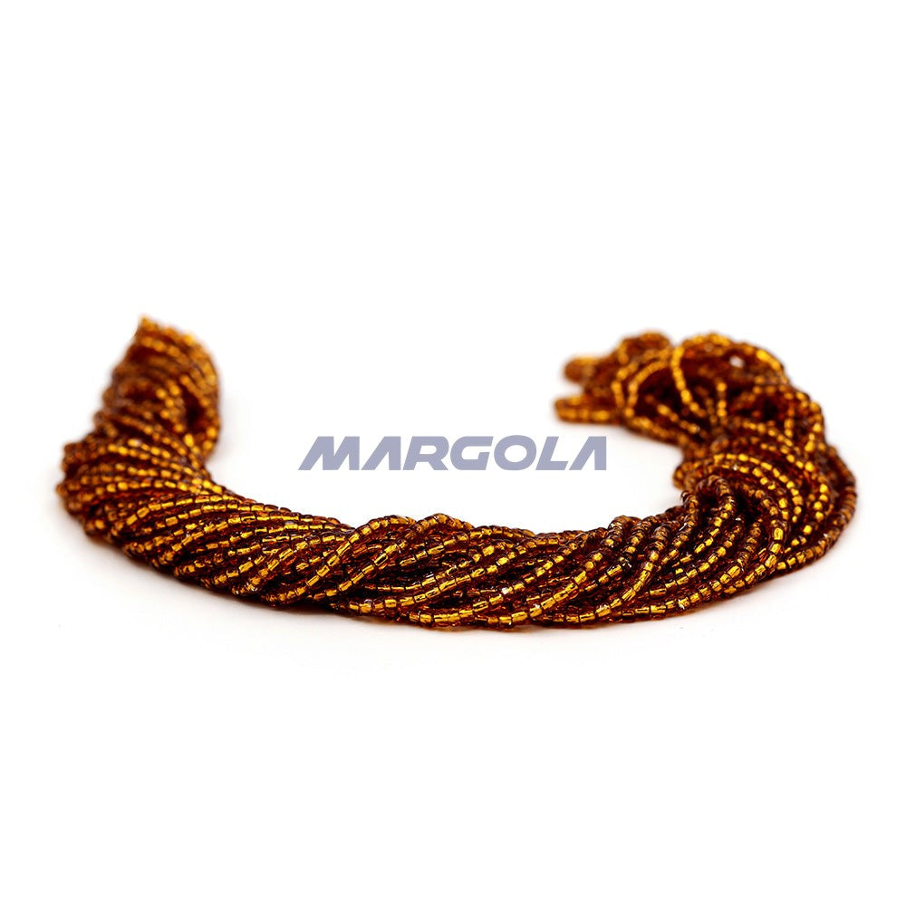 3 Cut 9/0 Smoke Topaz Transparent Silver Lined Preciosa Ornela Beads