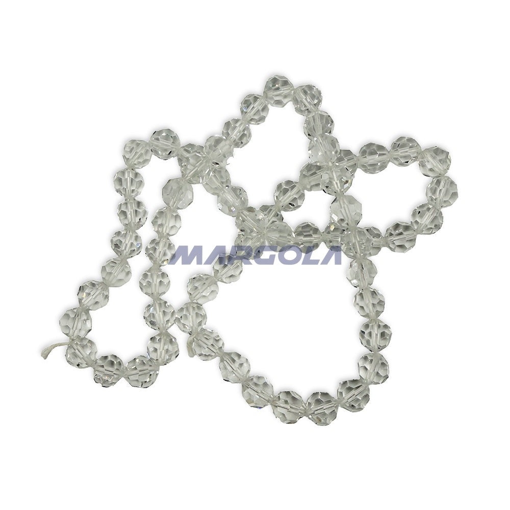Vintage Preciosa Crystal 64 Faceted Round Beads - Crystal