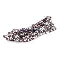 Faceted Czech Glass Fire Polished Beads - Amethyst With Half Silver Coating