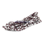 Faceted Czech Glass Fire Polished Beads - Amethyst With Half Silver Coating