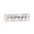 Czech Metal Set Rhinestone Banding 19SS CRYSTAL / SILVER SETTING / WHITE NET (Two Row)