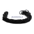 3 Cut 9/0 Jet Black Opaque Preciosa Ornela Beads