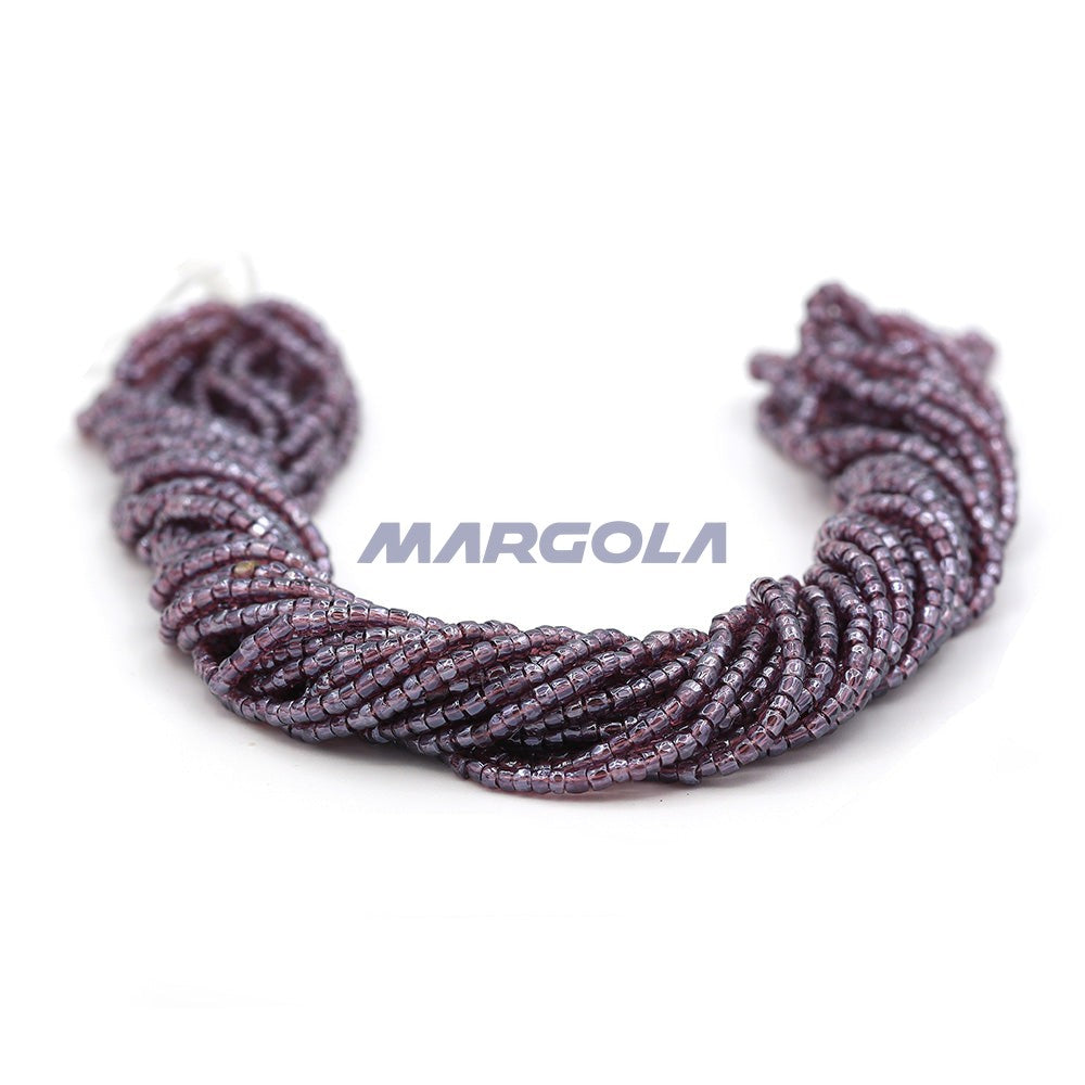 3 Cut 9/0 Amethyst Transparent Luster Preciosa Ornela Beads