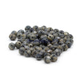 Faceted Czech Glass Fire Polished Agate Color Beads - Grey Horn Agate