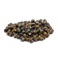 Faceted Czech Glass Fire Polished Agate Color Beads - Burnt Horn - Tiger Eye