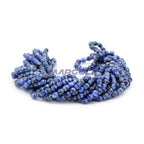 Faceted Czech Glass Fire Polished Agate Color Beads - Blue Agate - Sodalite
