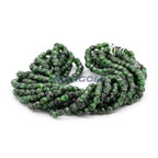 Faceted Czech Glass Fire Polished Agate Color Beads - Green Agate - Malachite