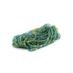 Faceted Czech Glass Fire Polished Multi Color Beads (Crystal, Aqua & Topaz)