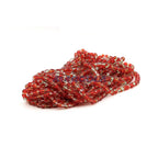 Faceted Czech Glass Fire Polished Multi Color Beads (Crystal, Erinite & Light Siam)