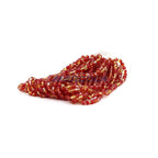 Faceted Czech Glass Fire Polished Multi Color Beads (Crystal, Topaz & Siam Ruby)