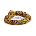 2 CUT 10/0 DARK GOLD SOFT METALLIC IRIS PRECIOSA ORNELA BEADS