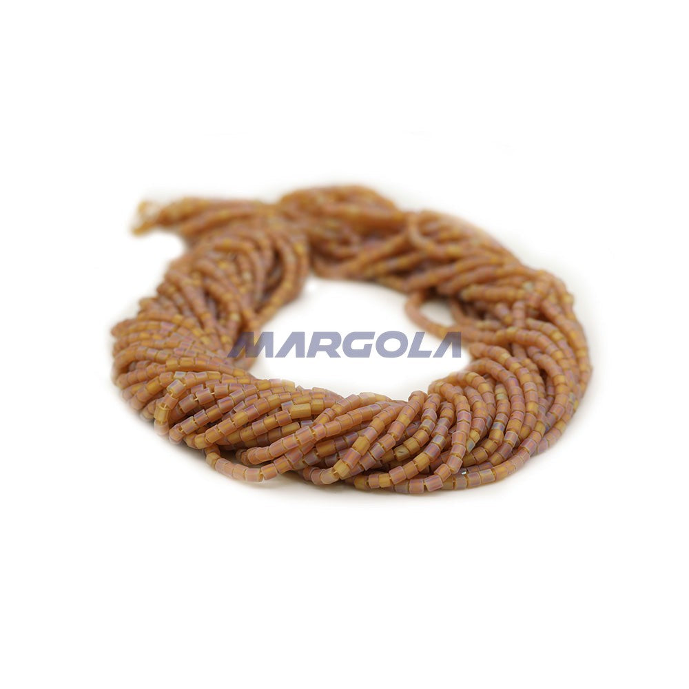 2 CUT 10/0 TOPAZ TRANSPARENT MATTE RAINBOW PRECIOSA ORNELA BEADS