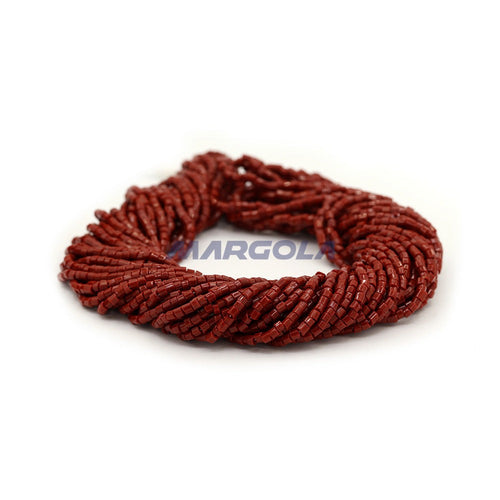 2 CUT 10/0 BROWN OPAQUE PRECIOSA ORNELA BEADS