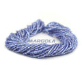 2 CUT 10/0 LIGHT SAPPHIRE TRANSPARENT SILVER LINED RAINBOW PRECIOSA ORNELA BEADS