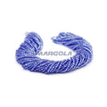 2 CUT 10/0 SAPPHIRE TRANSPARENT SILVER LINED PRECIOSA ORNELA BEADS