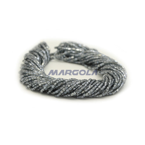 2 CUT 10/0 SMOKE GREY TRANSPARENT LUSTER PRECIOSA ORNELA BEADS