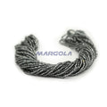 2 CUT 10/0 SMOKE GREY TRANSPARENT SILVER LINED PRECIOSA ORNELA BEADS