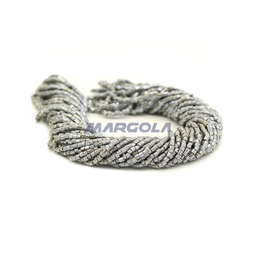 2 CUT 10/0 GREY OPAQUE LUSTER PRECIOSA ORNELA BEADS