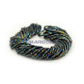 2 CUT 10/0 GREEN IRIS PRECIOSA ORNELA BEADS