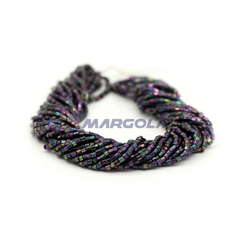 2 CUT 10/0 PURPLE IRIS PRECIOSA ORNELA BEADS