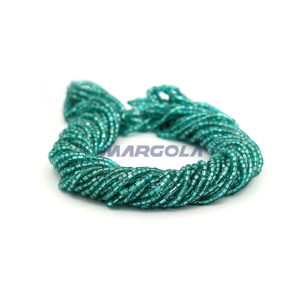 2 CUT 10/0 ZIRCON TRANSPARENT SILVER LINED PRECIOSA ORNELA BEADS