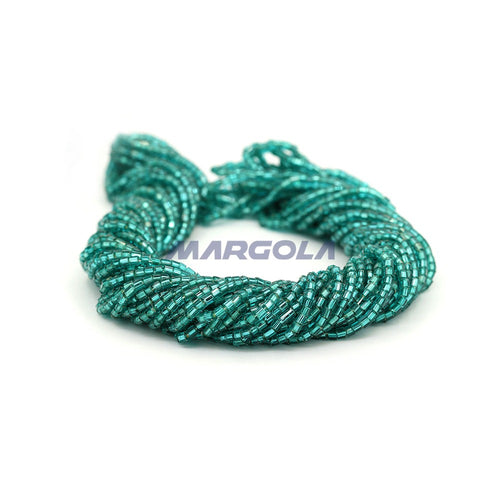 2 CUT 10/0 ZIRCON TRANSPARENT SILVER LINED PRECIOSA ORNELA BEADS