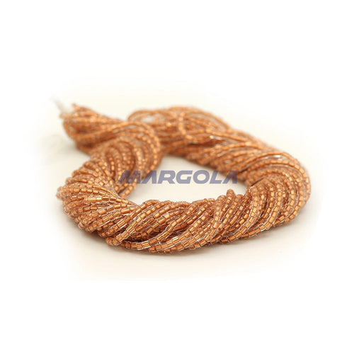 2 CUT 10/0 CRYSTAL COPPER LINED PRECIOSA ORNELA BEADS