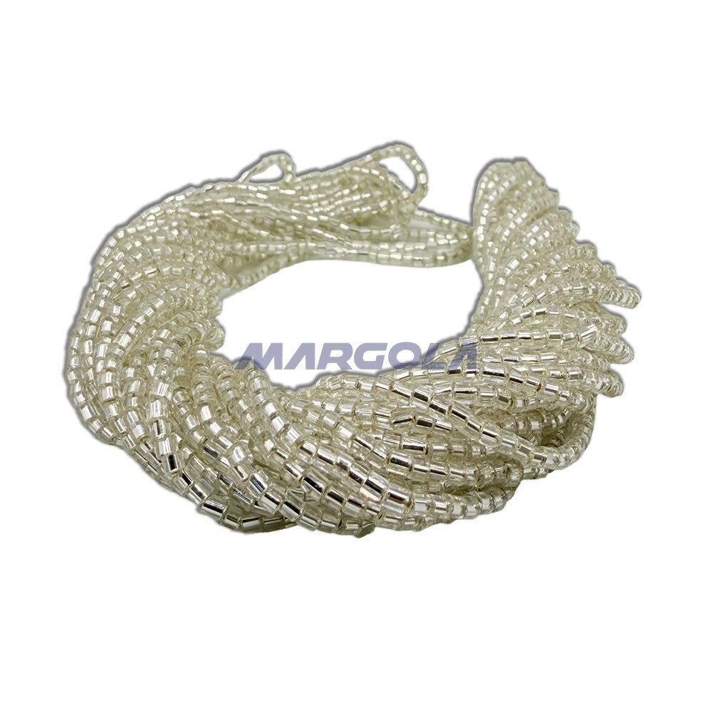 2 CUT 10/0 CRYSTAL TRANSPARENT SILVER LINED PRECIOSA ORNELA BEADS