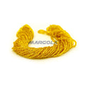 2 CUT 10/0 MANGO TRANSPARENT SILVER LINED PRECIOSA ORNELA BEADS