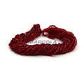 2 CUT 10/0 SIAM RUBY TRANSPARENT SILVER LINED PRECIOSA ORNELA BEADS