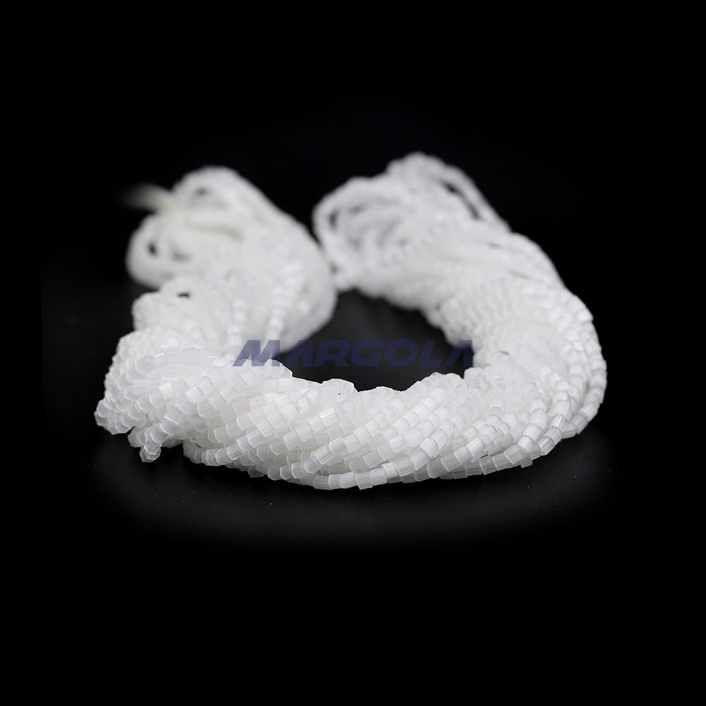 2 CUT 11/0 WHITE SATIN PRECIOSA ORNELA BEADS