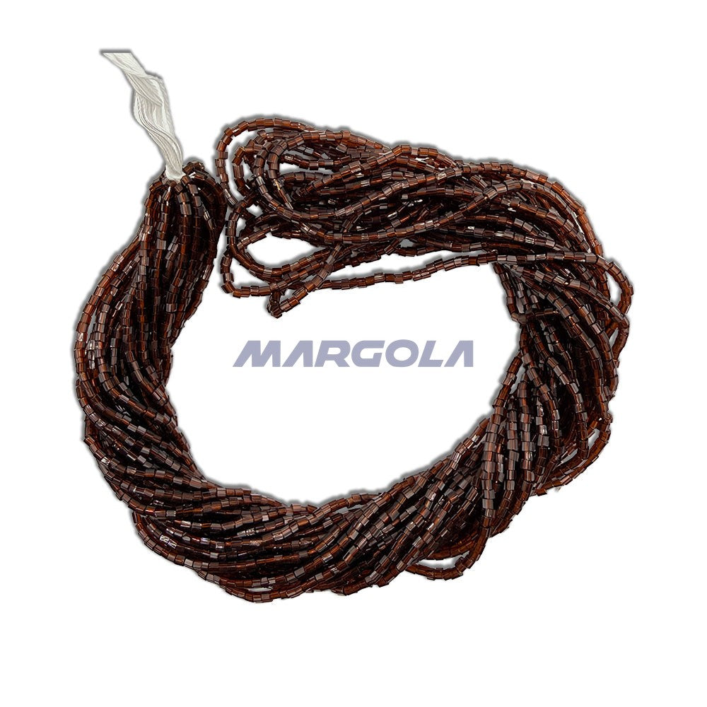 2 CUT 11/0 ROOT BEER TRANSPARENT PRECIOSA ORNELA BEADS