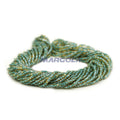 2 CUT 11/0 CREAM LUSTER BLUE LINED PRECIOSA ORNELA BEADS