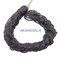 2 CUT 11/0 CRYSTAL LUSTER BLACK LINED PRECIOSA ORNELA BEADS