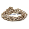 2 CUT 11/0 CRYSTAL LUSTER GREY LINED PRECIOSA ORNELA BEADS