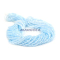 2 CUT 11/0 CRYSTAL LUSTER LT. BLUE LINED PRECIOSA ORNELA BEADS