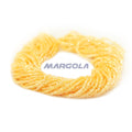 2 CUT 11/0 CRYSTAL LUSTER YELLOW LINED PRECIOSA ORNELA BEADS