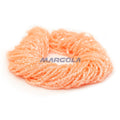 2 CUT 11/0 CRYSTAL LUSTER LT. PEACH LINED PRECIOSA ORNELA BEADS