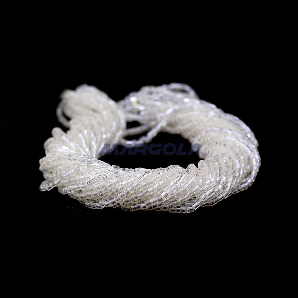 2 CUT 11/0 CRYSTAL TRANSPARENT LUSTER PRECIOSA ORNELA BEADS