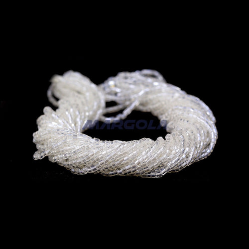 2 CUT 11/0 CRYSTAL TRANSPARENT LUSTER PRECIOSA ORNELA BEADS