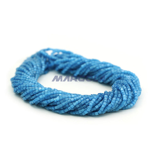 2 CUT 11/0 AQUA SATIN PRECIOSA ORNELA BEADS