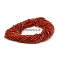 2 CUT 11/0 RED SATIN PRECIOSA ORNELA BEADS