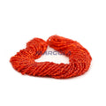 2 CUT 11/0 LIGHT SIAM RUBY TRANSPARENT SILVER LINED PRECIOSA ORNELA BEADS