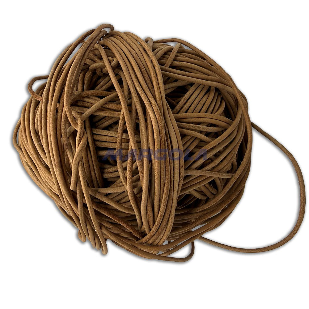 Round Leather Cord - Natural 2.0mm