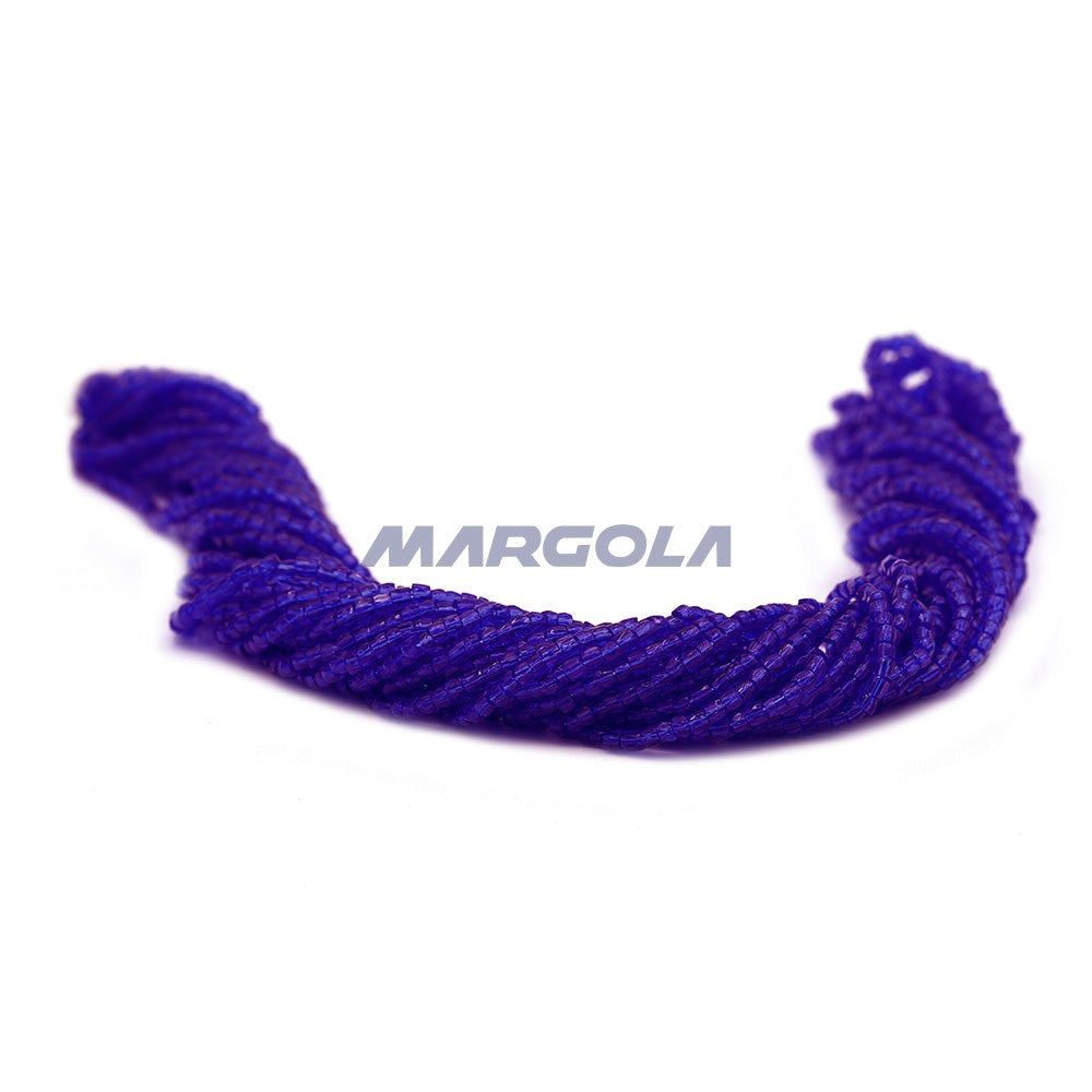 3 Cut 9/0 Dark Sapphire Transparent Preciosa Ornela Beads
